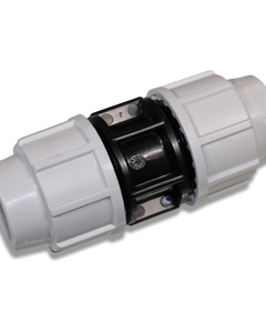 Coupling PP 25x 25mm NP16 f/PE-pipe